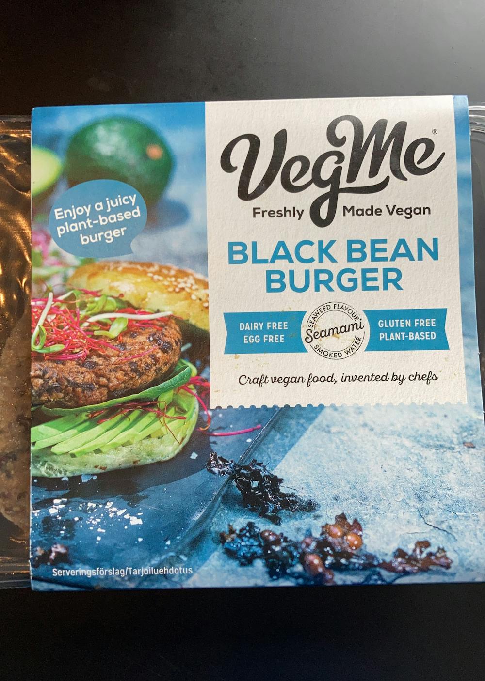 Black bean burger, VegMe