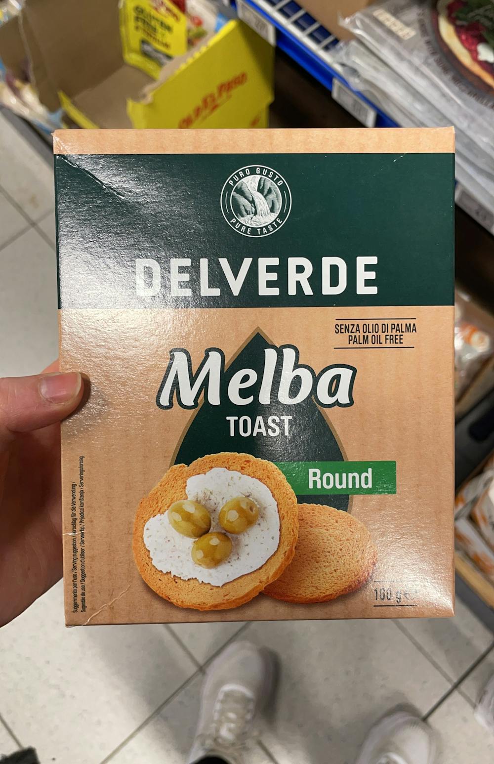 Melba toast, Delverde