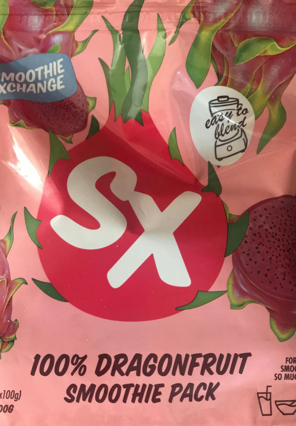 100% dragonfruit smoothie pack, Smoothie exchange