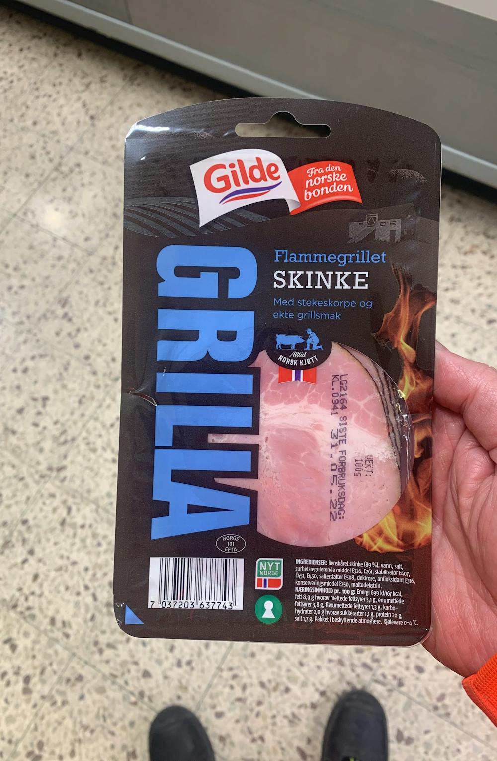 Grilla, flammegrillet skinke , Gilde