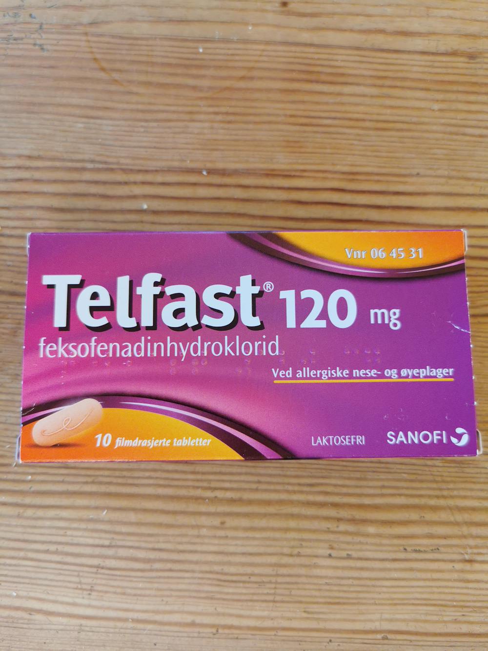Telfast 120 mg, Sanofi-aventis