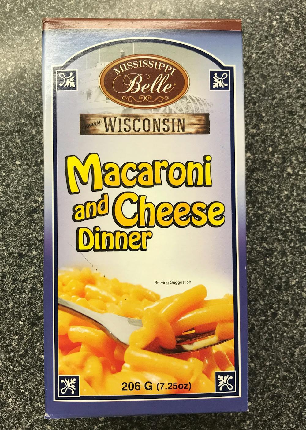 Macaroni and cheese dinner, Mississippi Belle