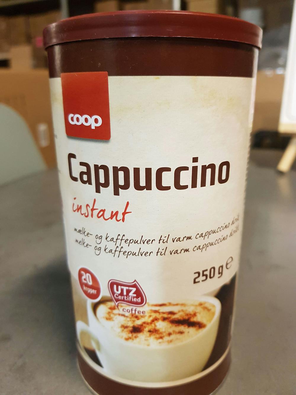 Cappuccino, instant, Coop
