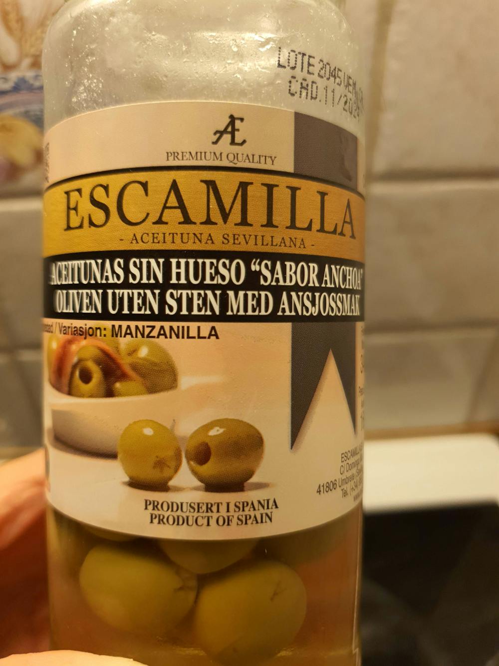 Oliven, Escamilla
