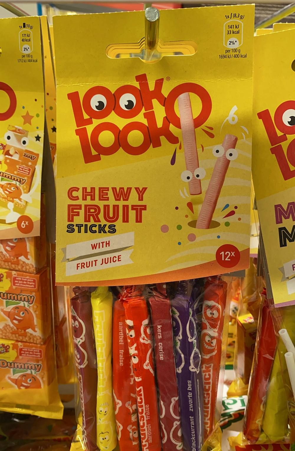 Chewy fruit sticks, Look o look