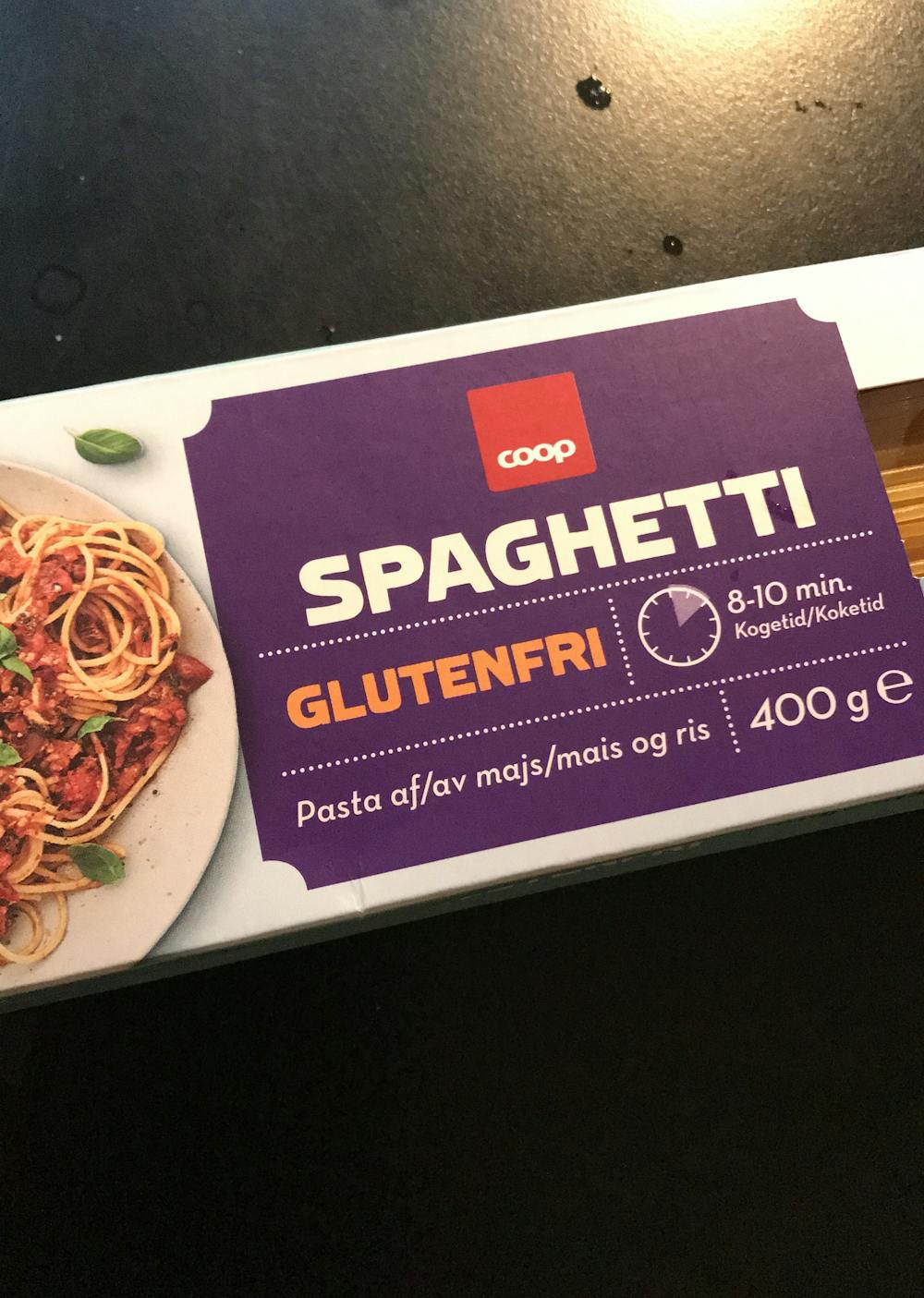 Spaghetti glutenfri, Coop