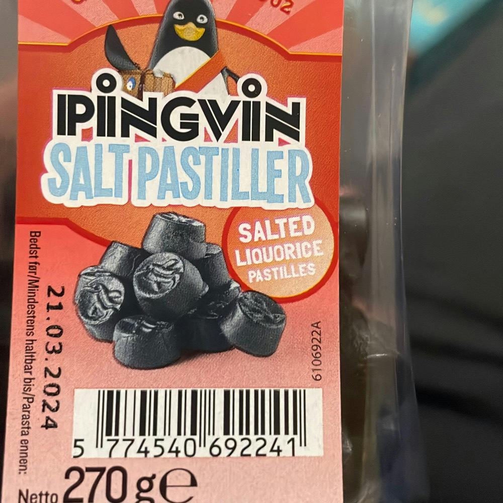 Pingvin salt pastiller, Toms