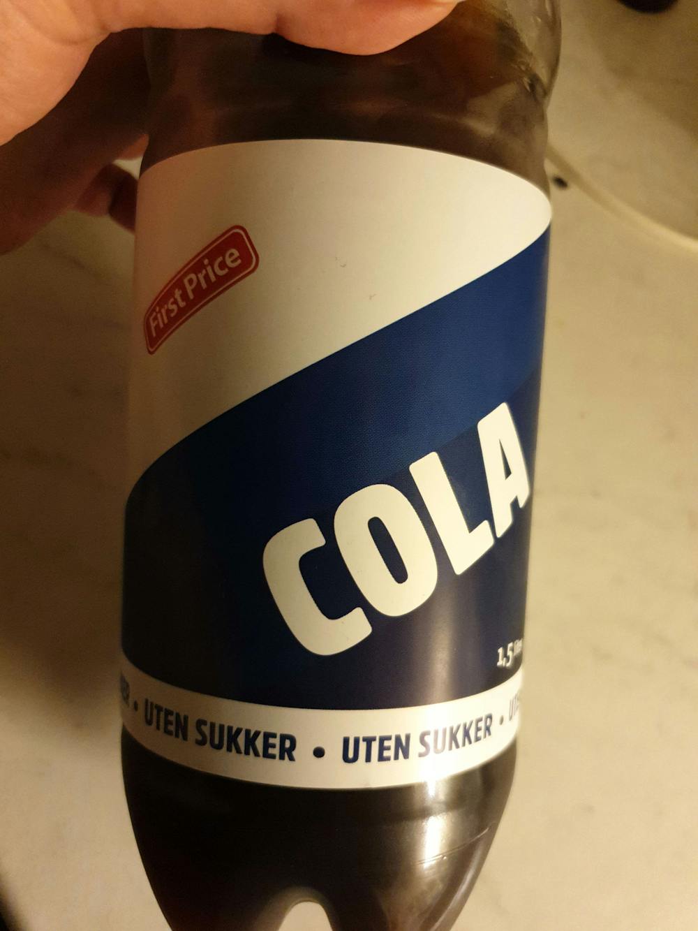 Cola uten sukker, First Price
