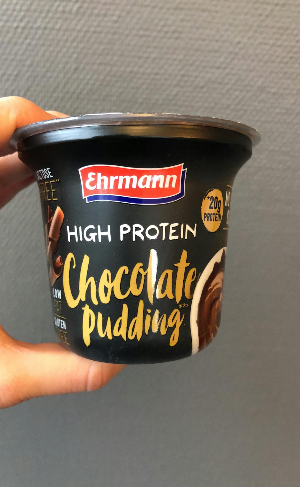 High protein chocolate pudding, Ehrmann