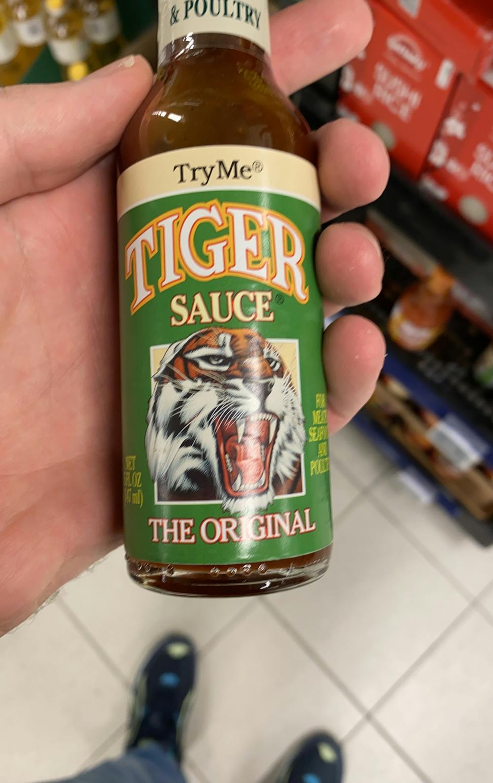 Tiger sauce, the original, Reily Foods