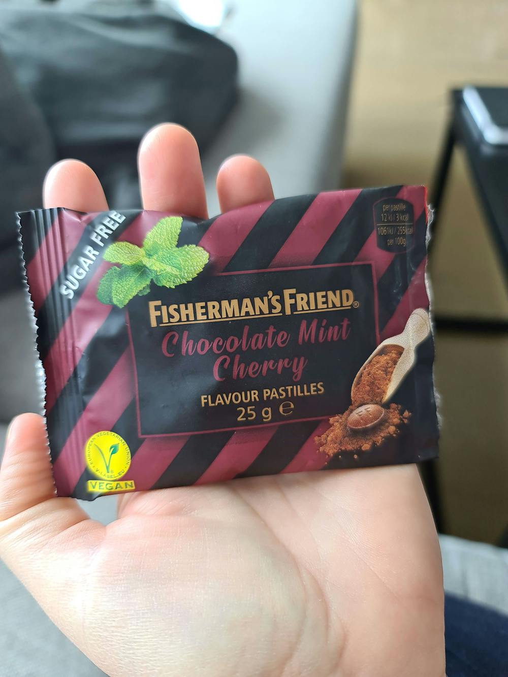 Chocolate mint cherry, Fisherman`s friend