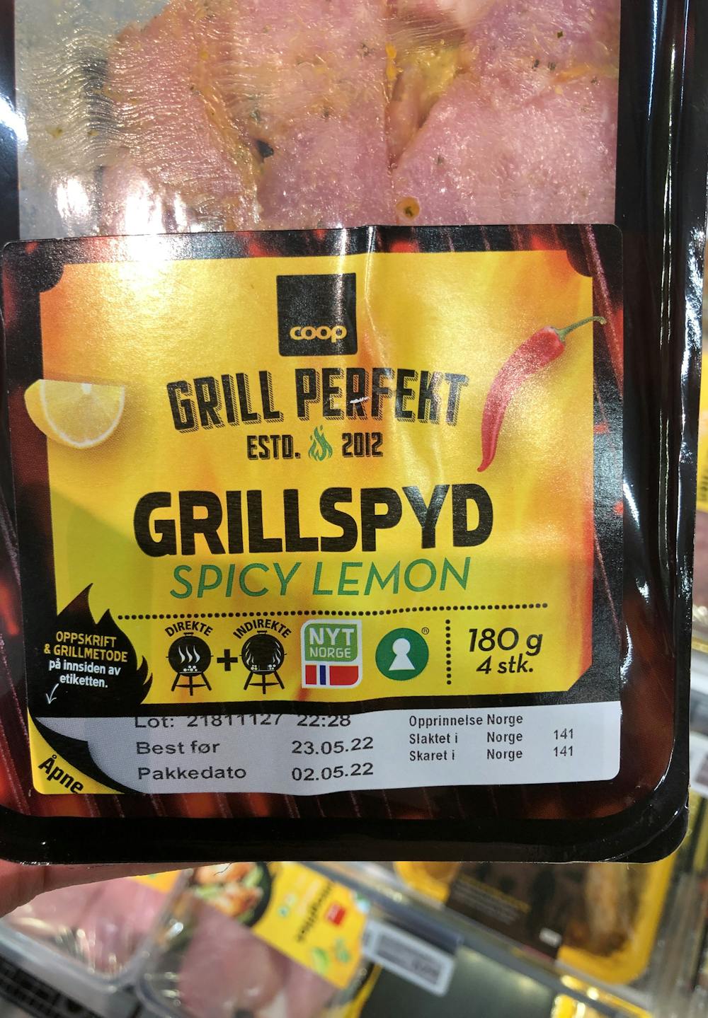 Grillspyd Spicy Lemon, Coop