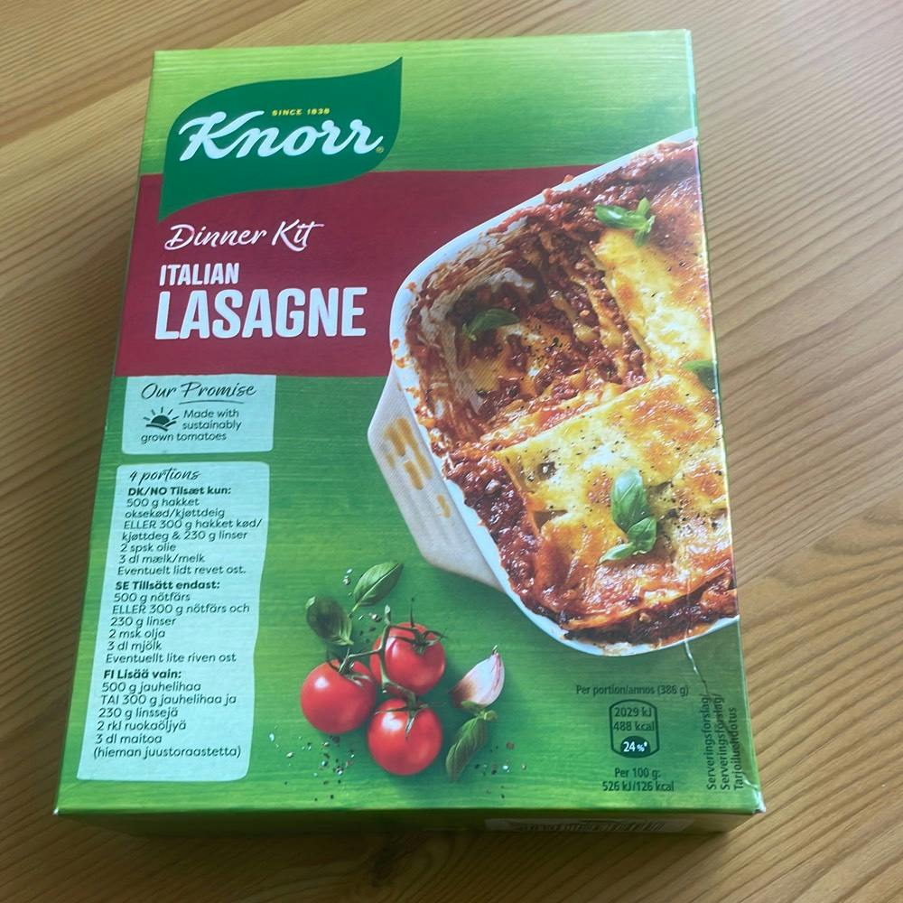 Dinner kit Italian lasagne, Knorr | Noba