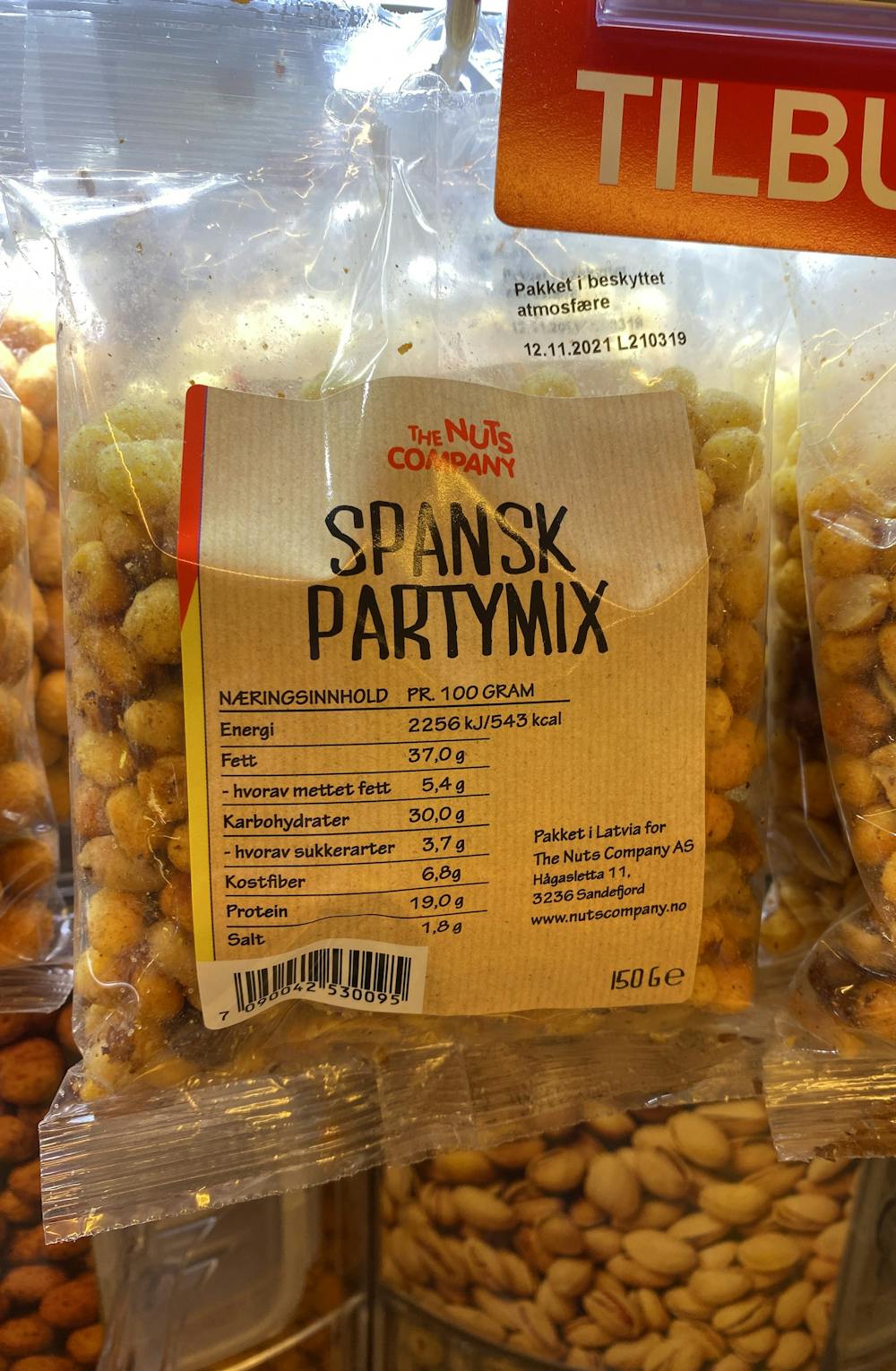 Spansk partymix, The nut company