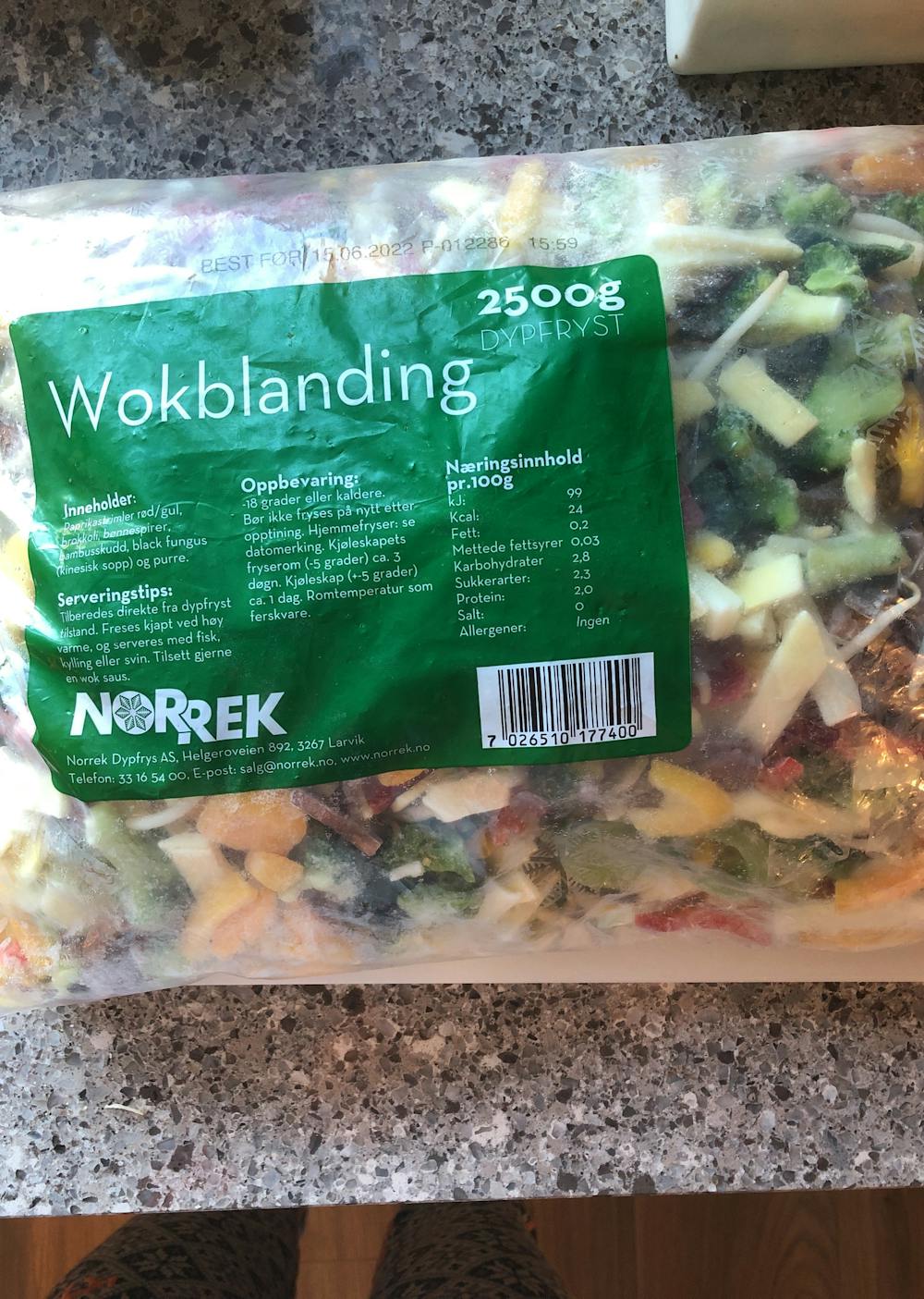 Wokblanding, Norrek