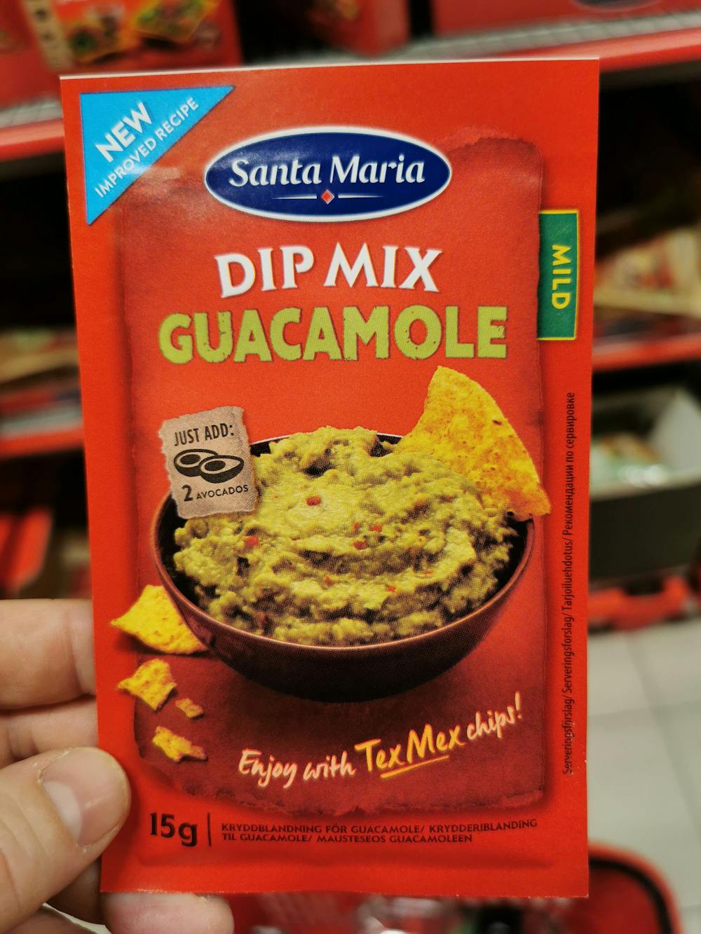 Dip mix guacamole, Santa Maria