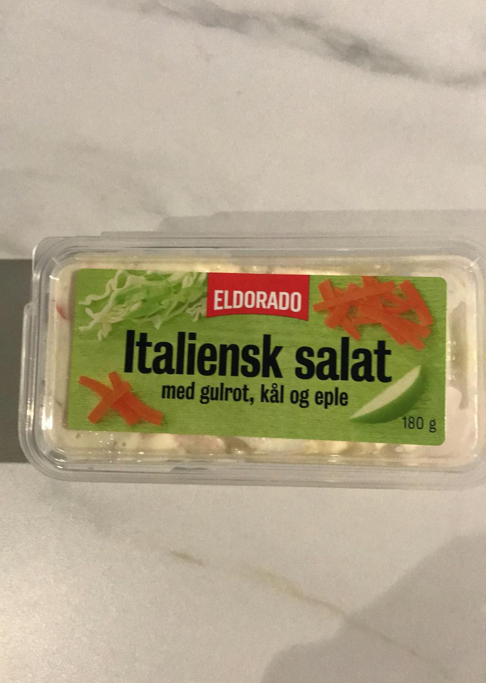 Italiensk salat med gulrot, kål og eple, Eldorado