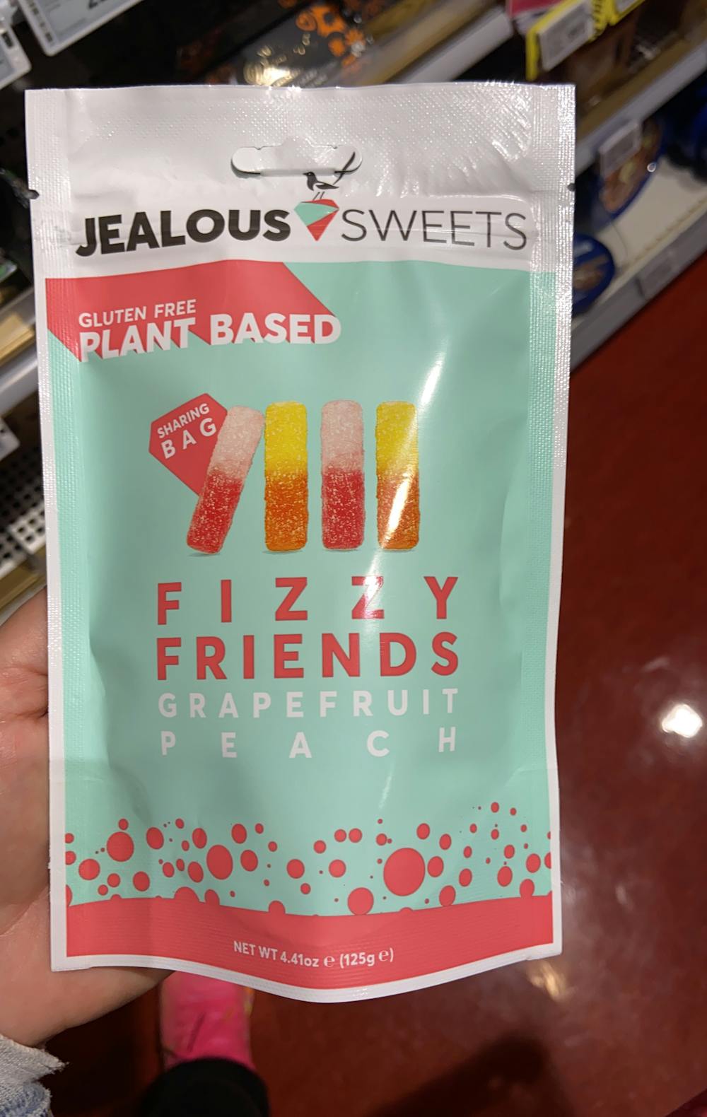 Fizzy friends, grapefruit peach, Jelous sweets