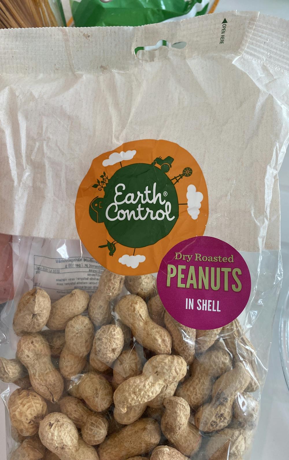 Dry roasted peanuts, Earth control