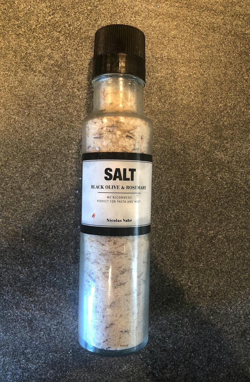 Salt, black olive & rosemary, Niclas Vahè
