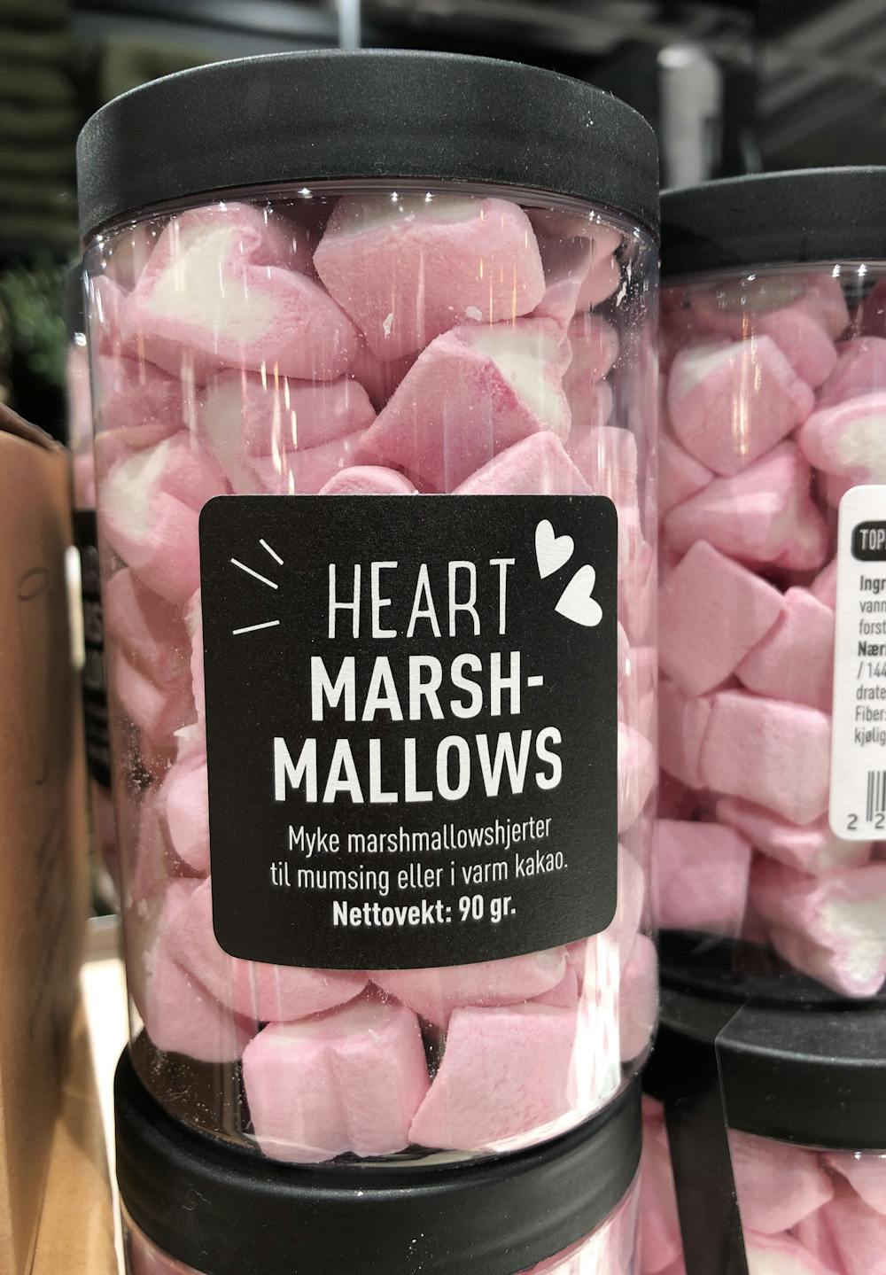 Heart marshmallows, 