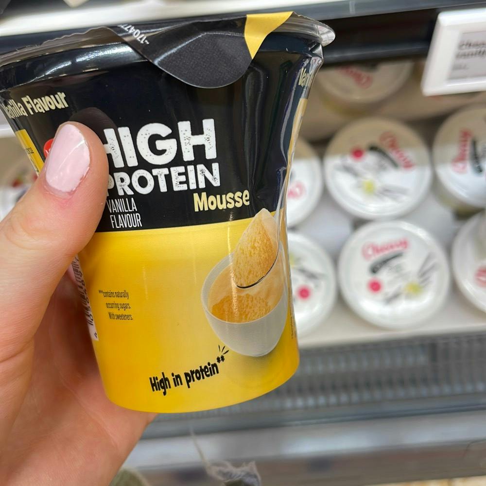 High protein mousse vanilla flavour, Lidl