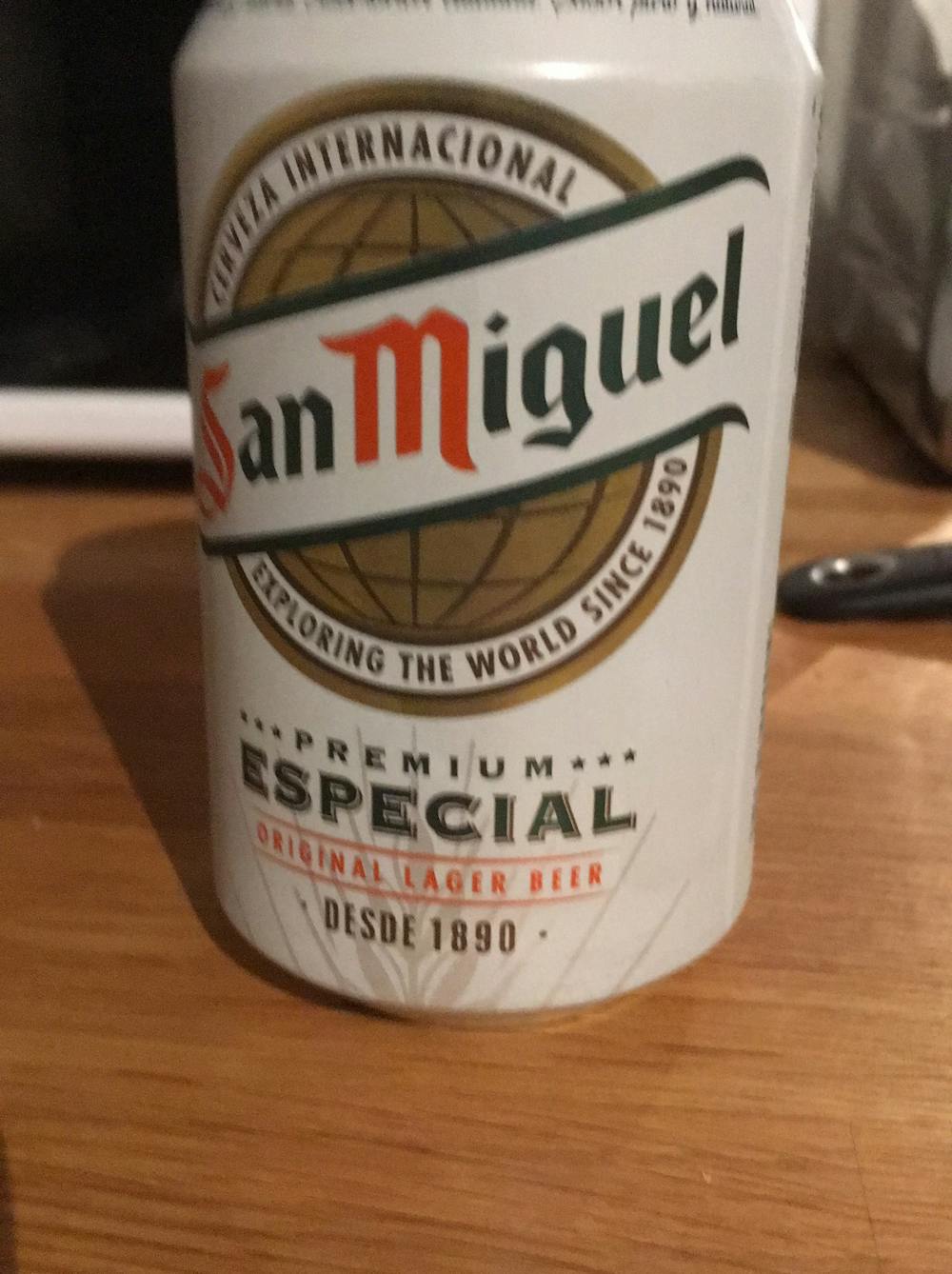 Original lager beer, San Miguel