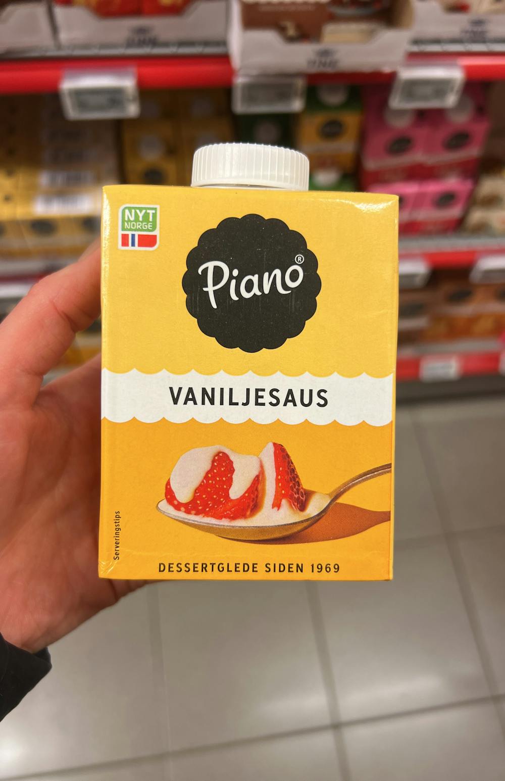 Vaniljesaus, Piano
