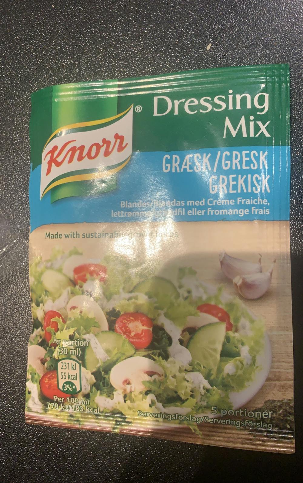 Gresk dressing mix, Knorr