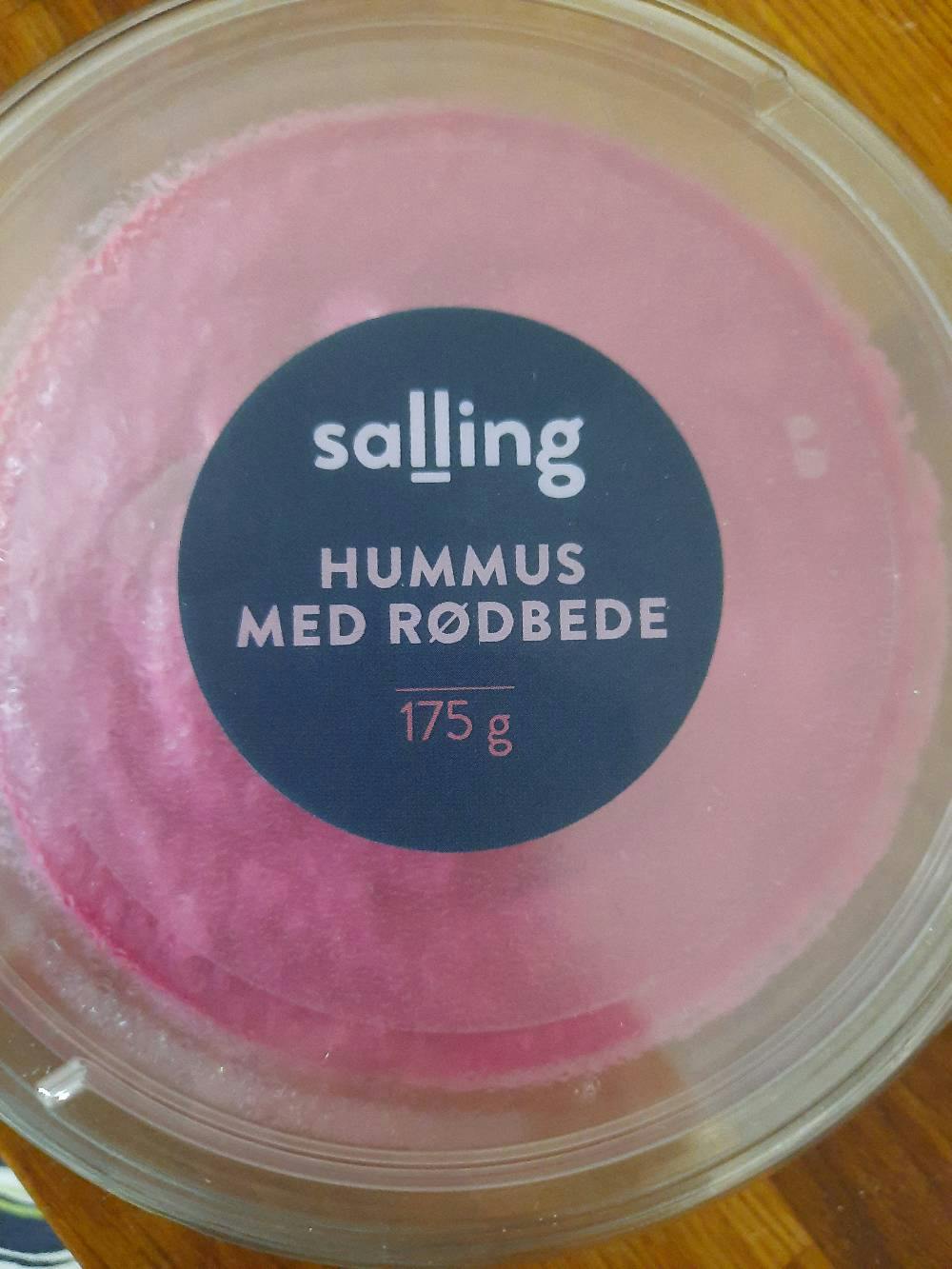 Hummus med rødbede, Salling