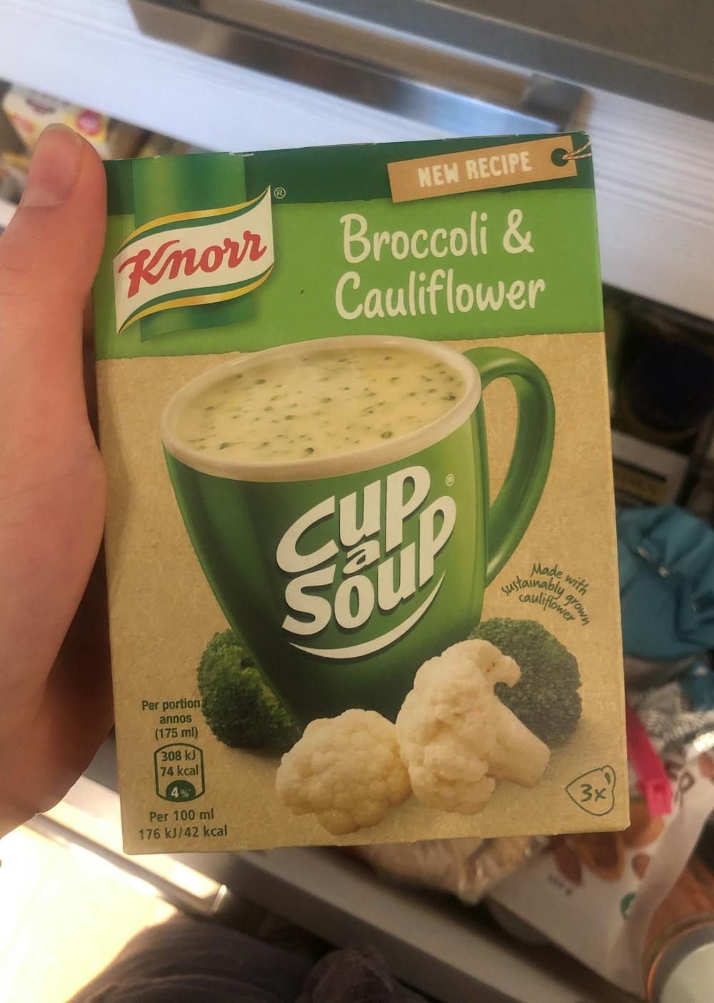 Cup a soup, broccoli & cauliflower , Knorr