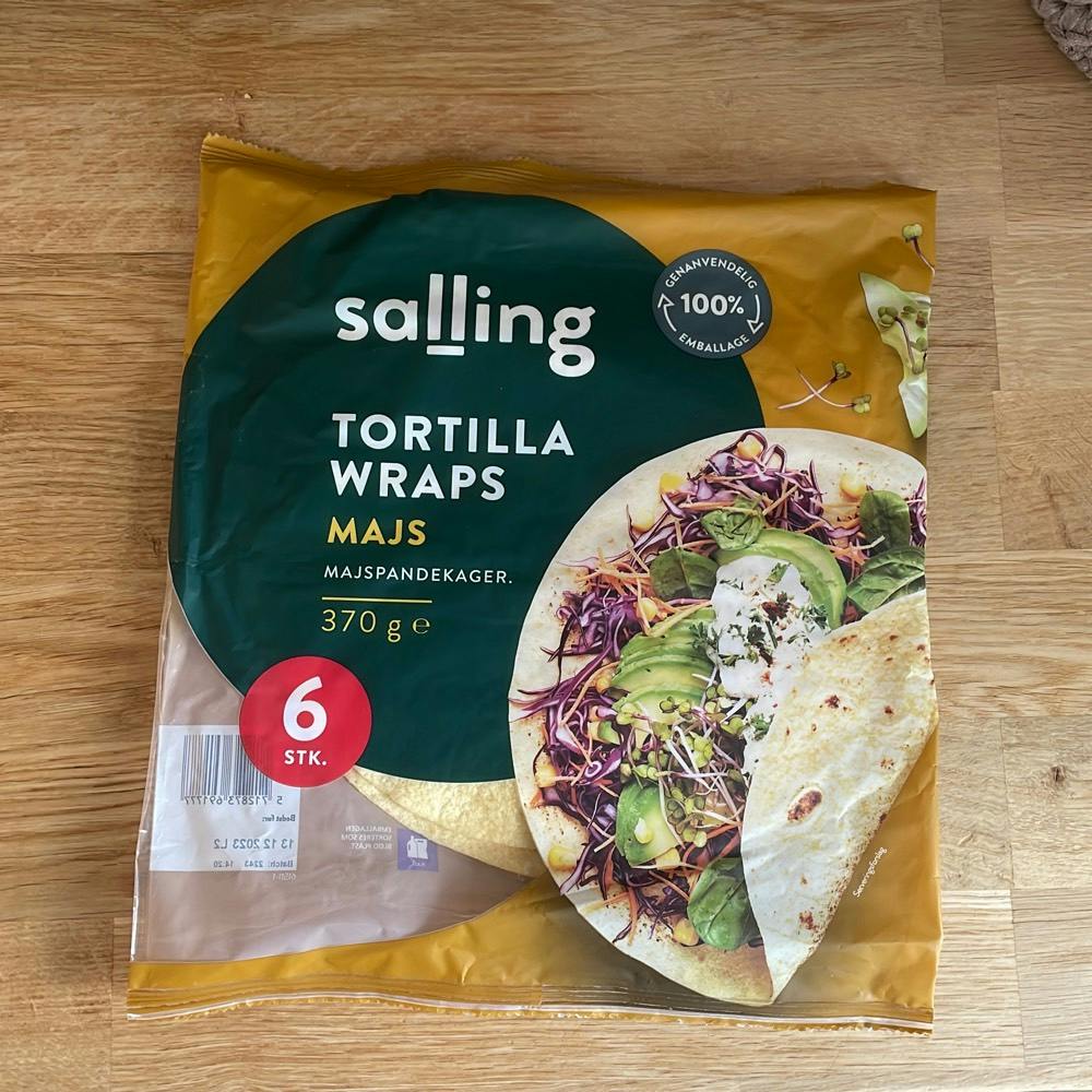 Tortilla wraps majs, Salling