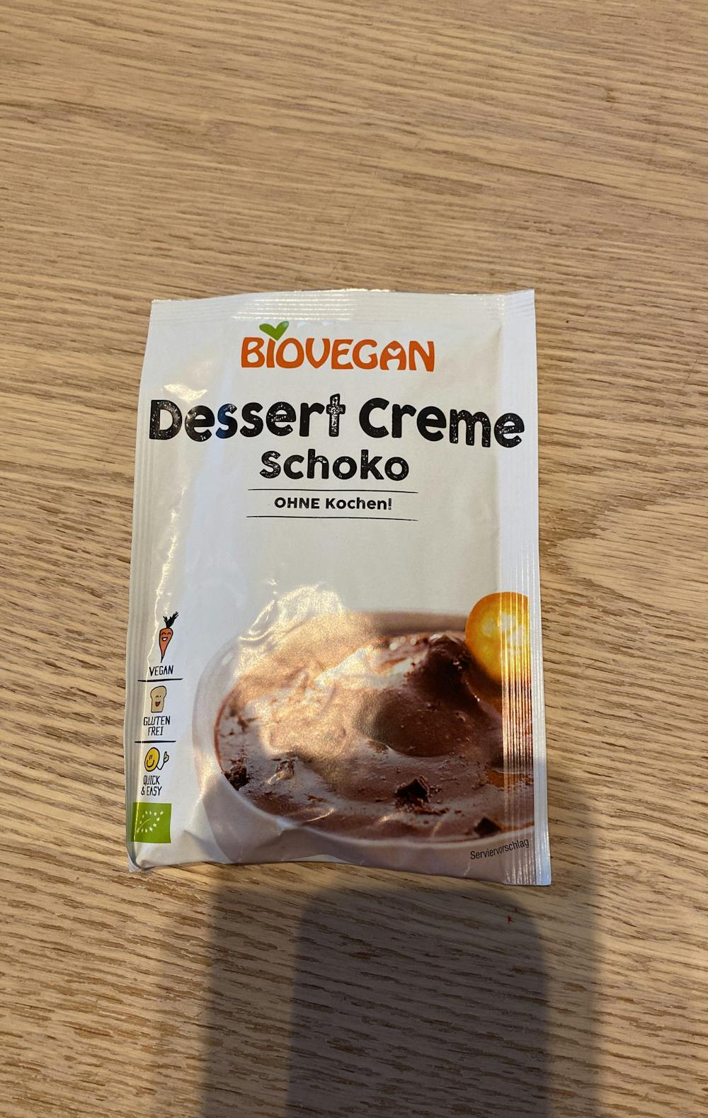 Dessert creme schoko, Biovegan
