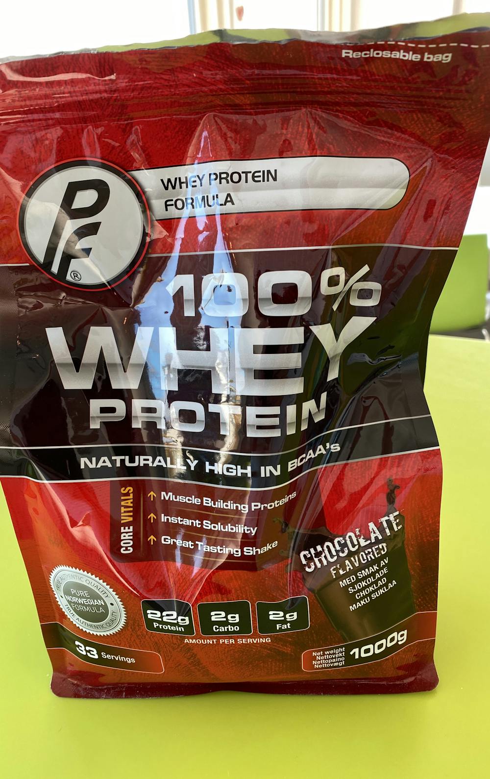 100% whey protein chocolate, Proteinfabrikken