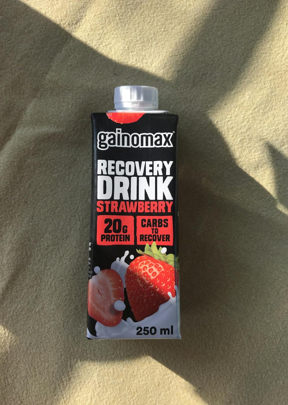 Recovery drink, strawberry, Gainomax