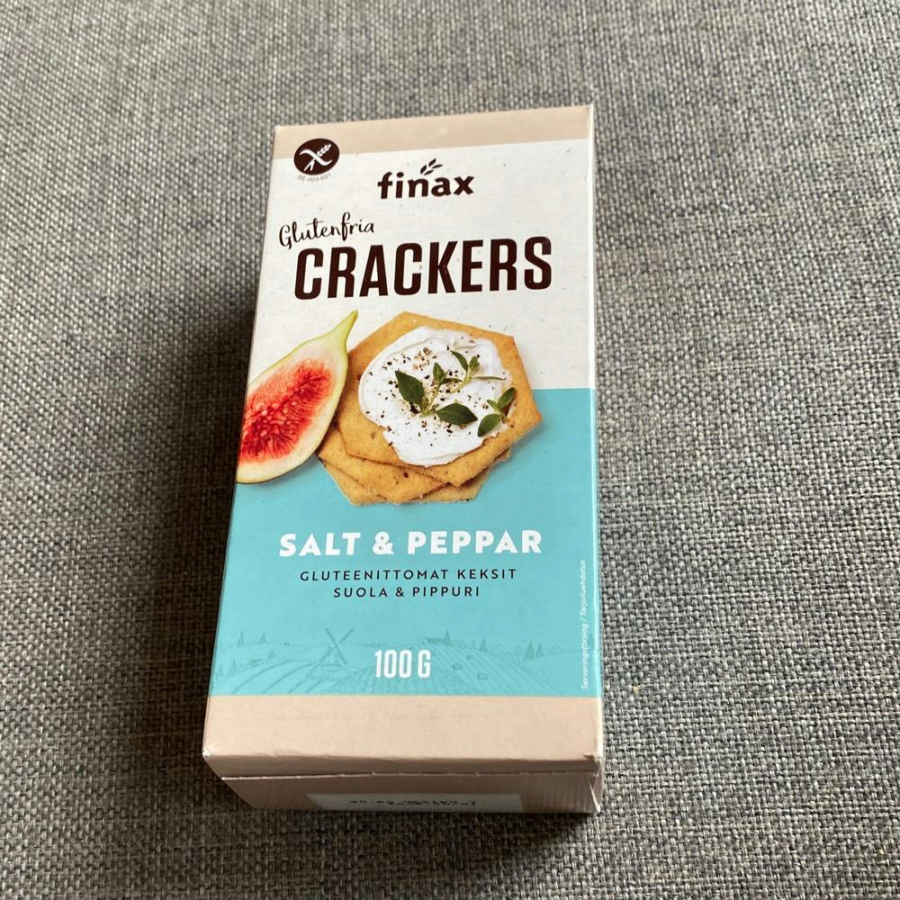 Glutenfria crackers salt & peppar, Finax