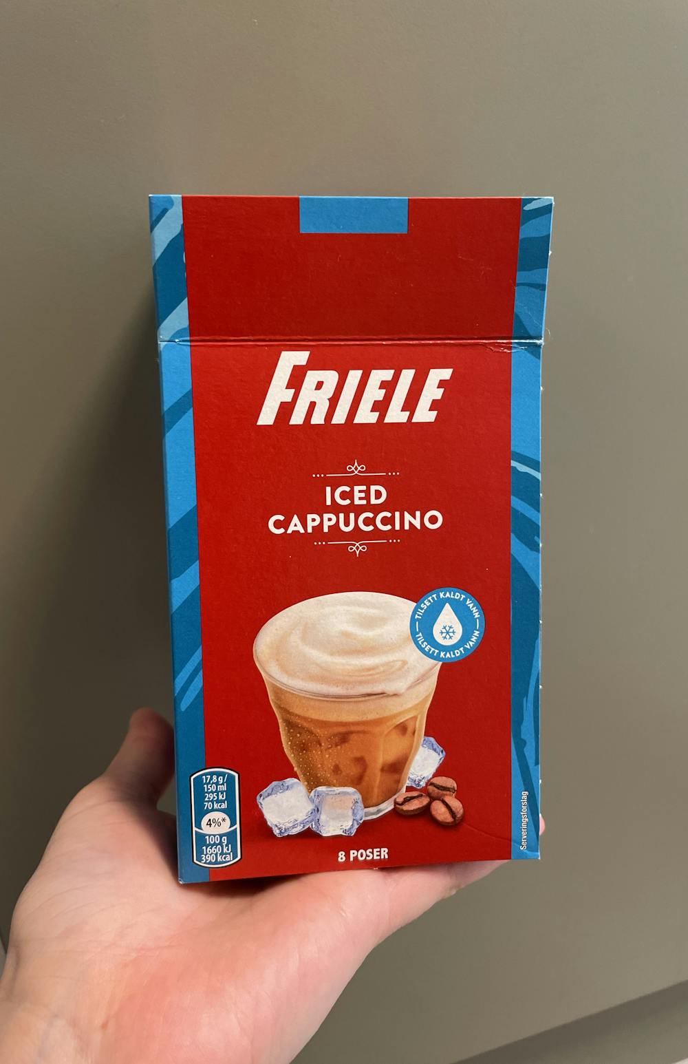Iced cappuccino , Friele