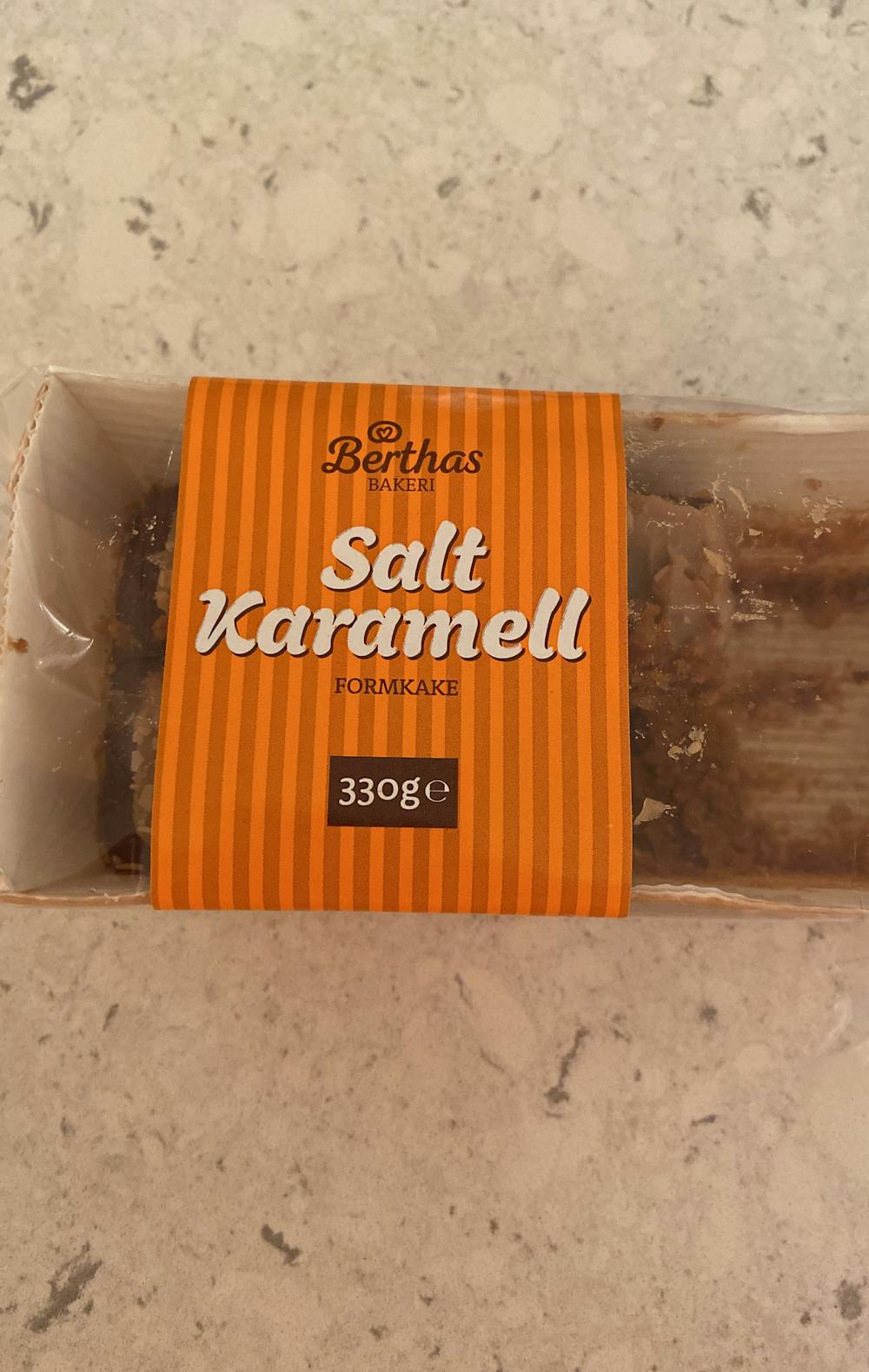 Salt karamell formkake, Berthas