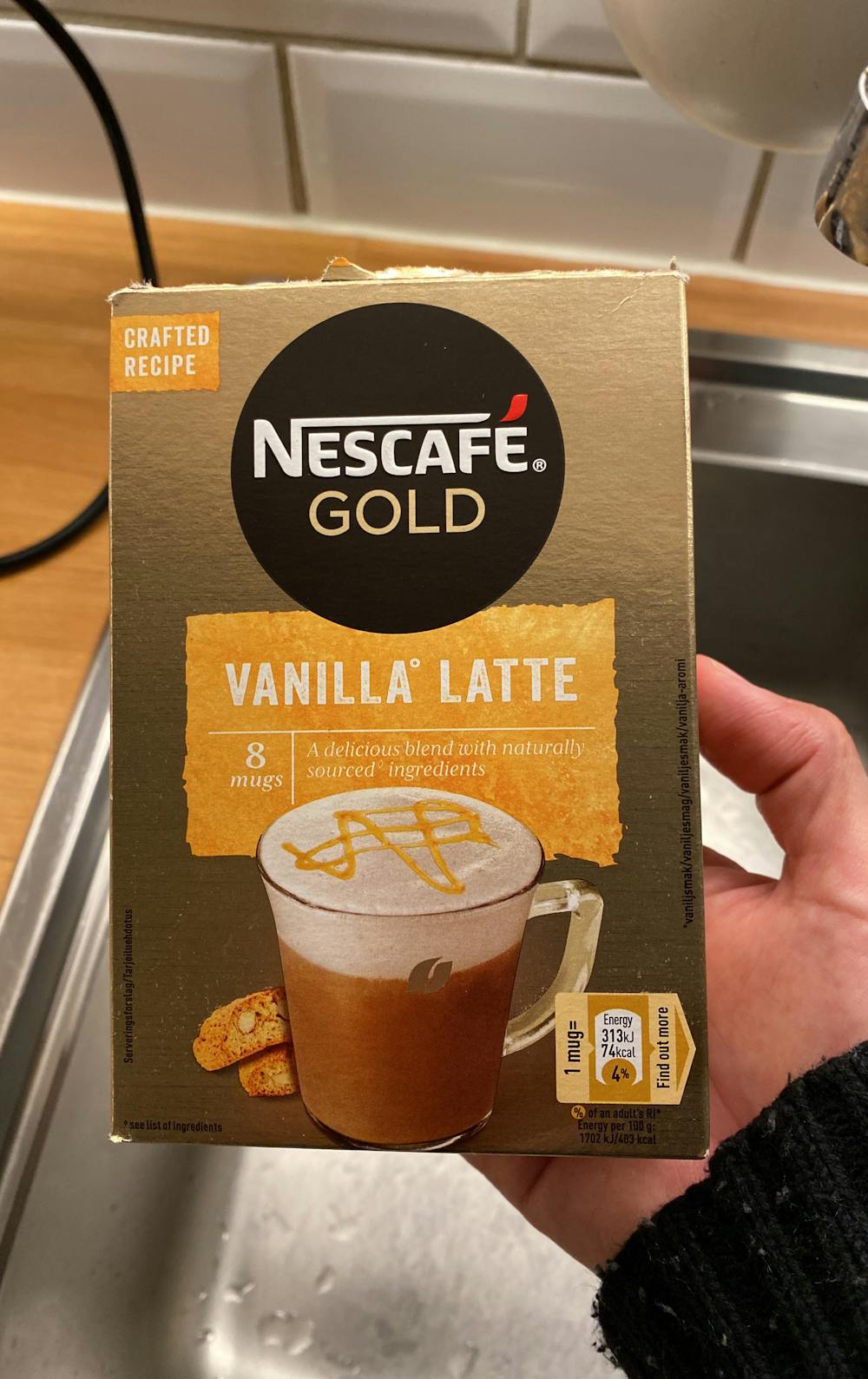 Vanilla latte, Nescafe gold