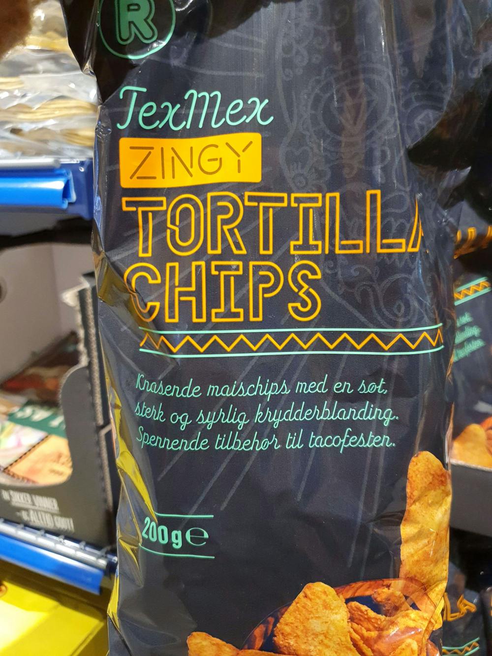 Texmex zingy tortilla chips, Rema1000