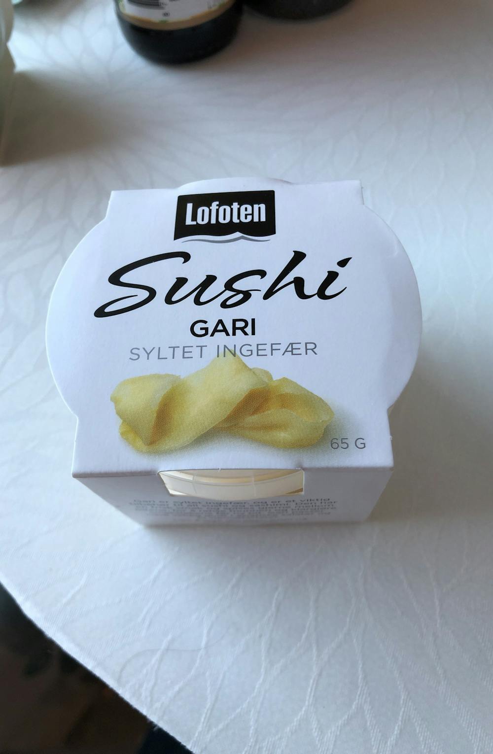Sushi gari, syltet ingefær, Lofoten