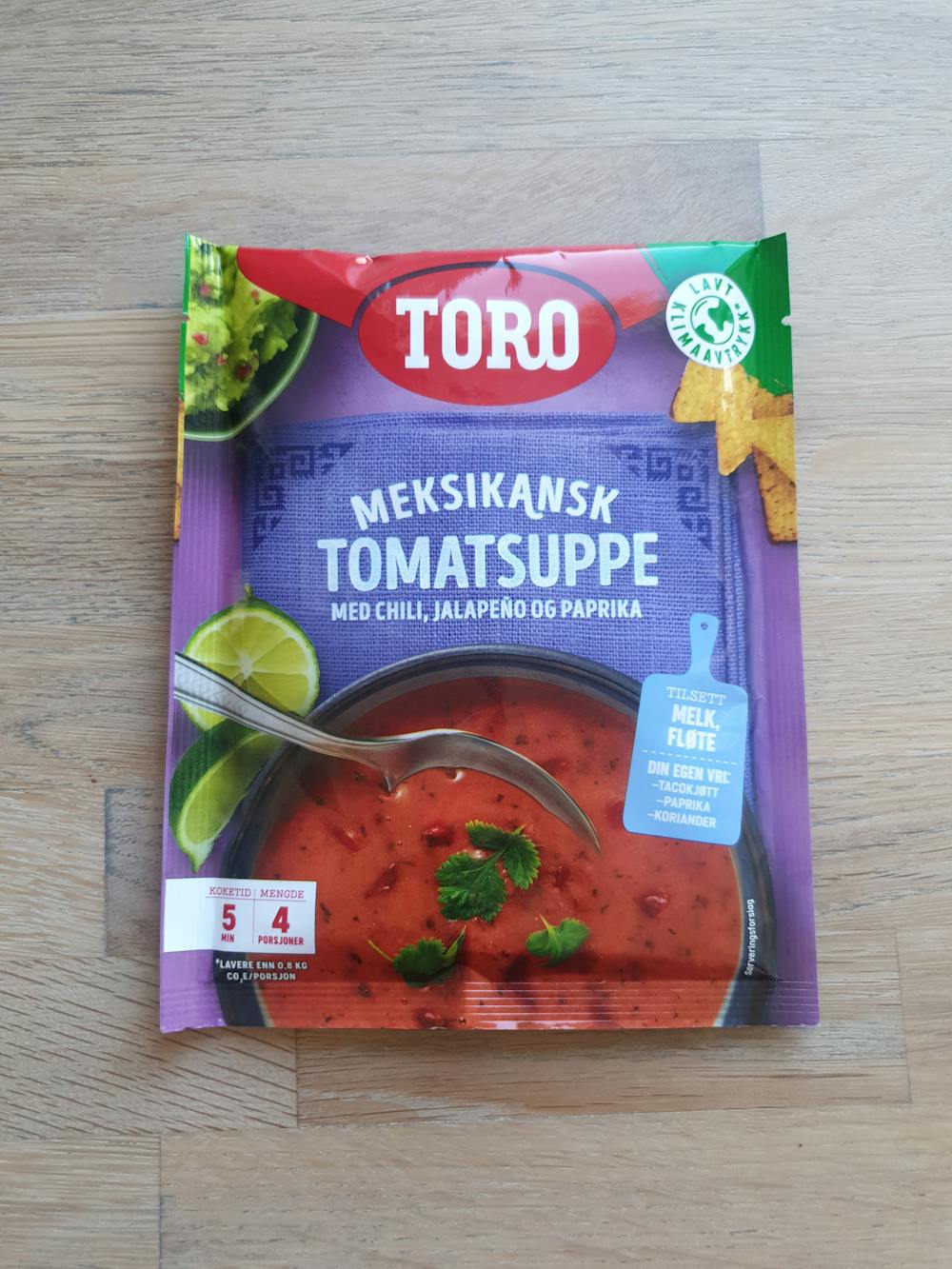Meksikansk tomatsuppe, Toro