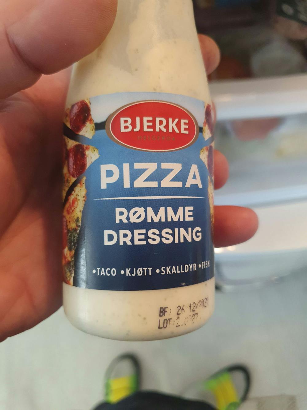 Pizza rømme dressing, Bjerke