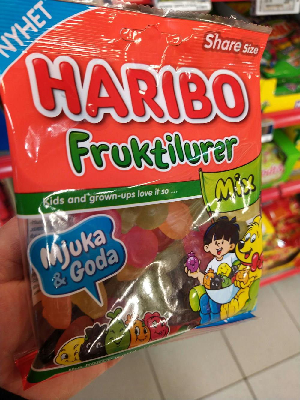 Fruktilurer mix, Haribo
