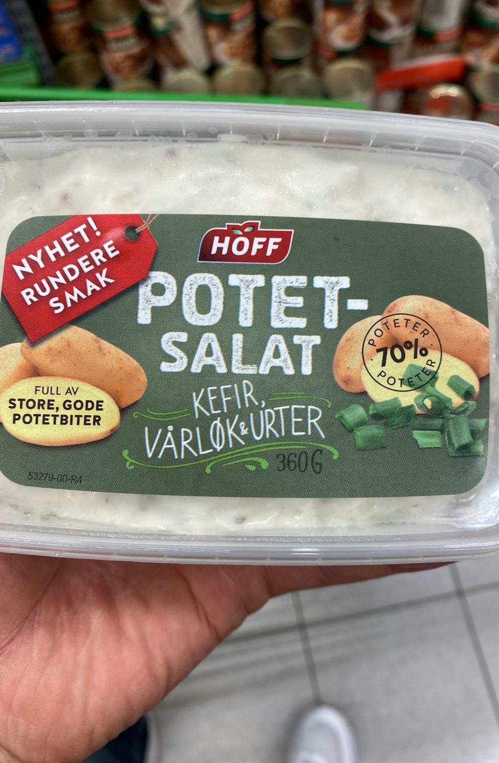 Potetsalat, kefir, vårløk & urter, Hoff