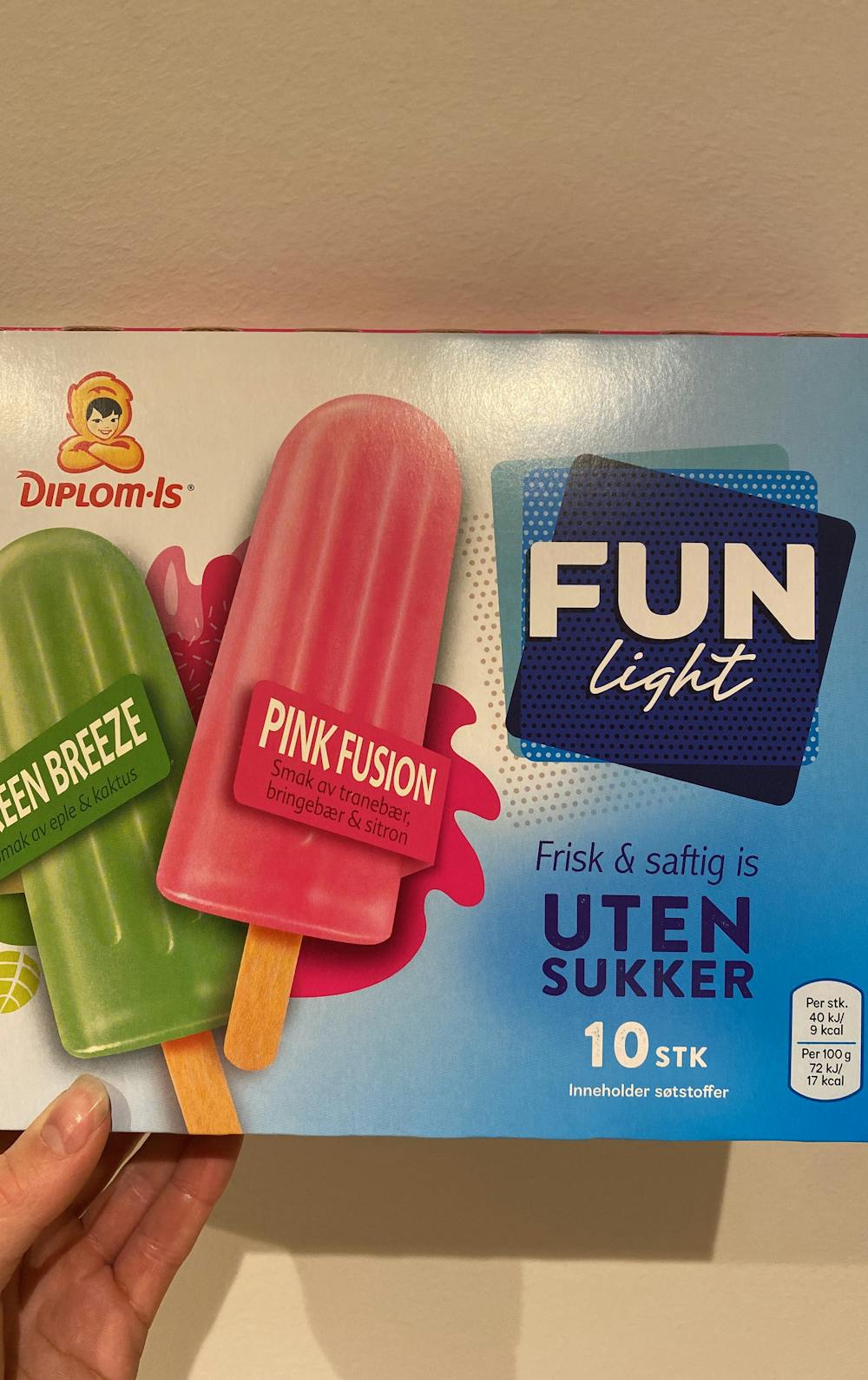 Fun light saftis Pink Fusion, Green Breeze, Diplom-IS