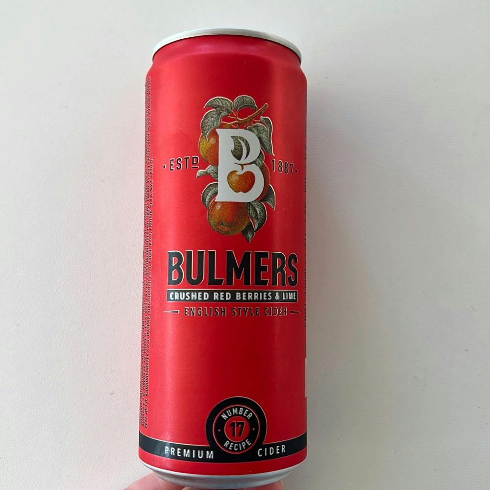 Bulmers Crushed Red Berries & Lime, Bulmers