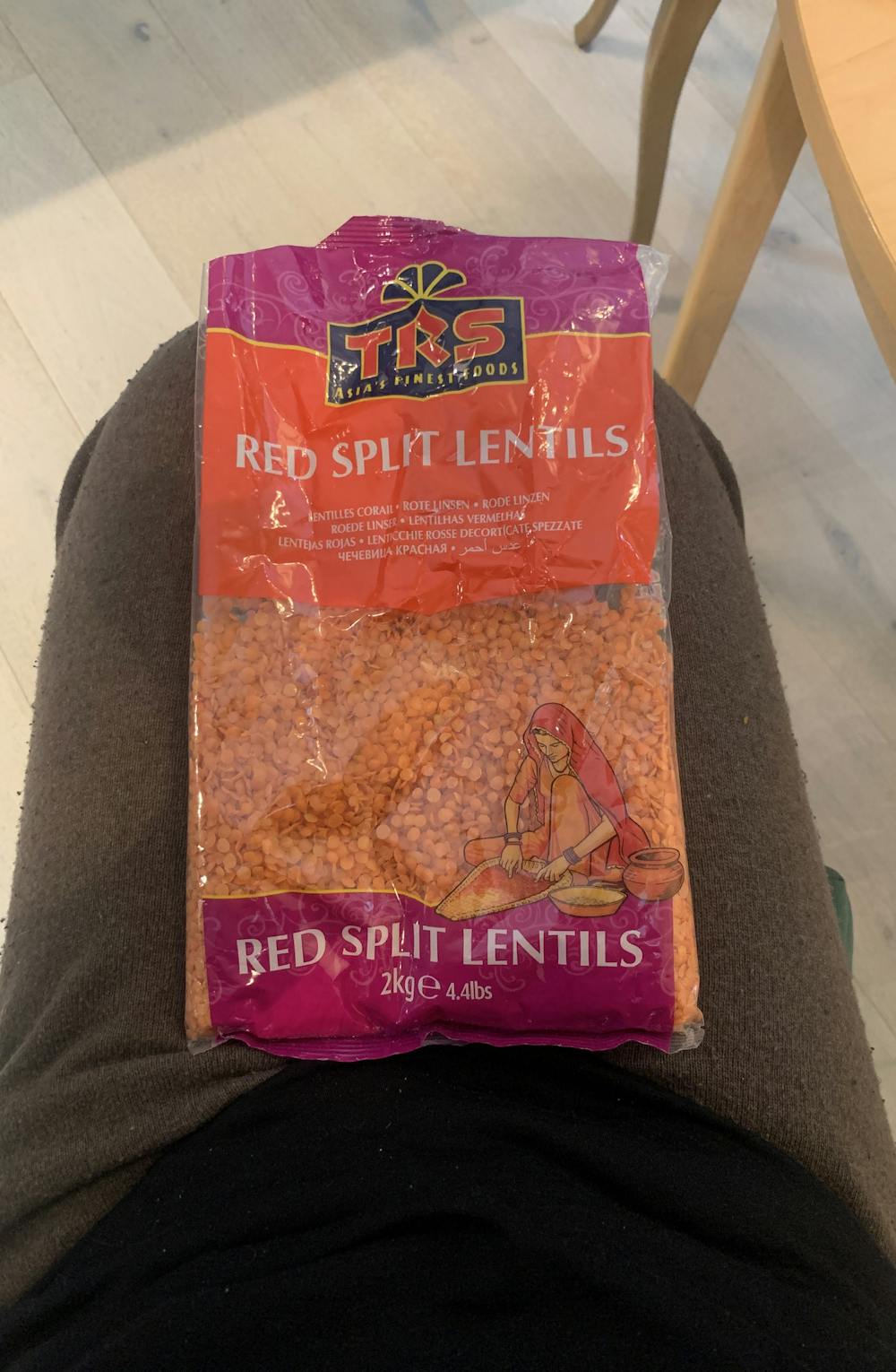 Red split lentils, TRS