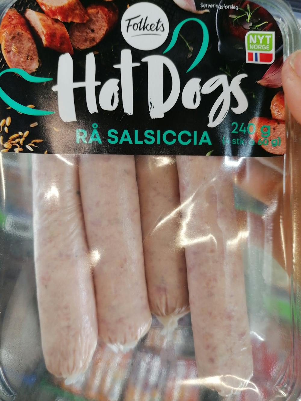 Hot dogs, rå salsiccia, Folkets
