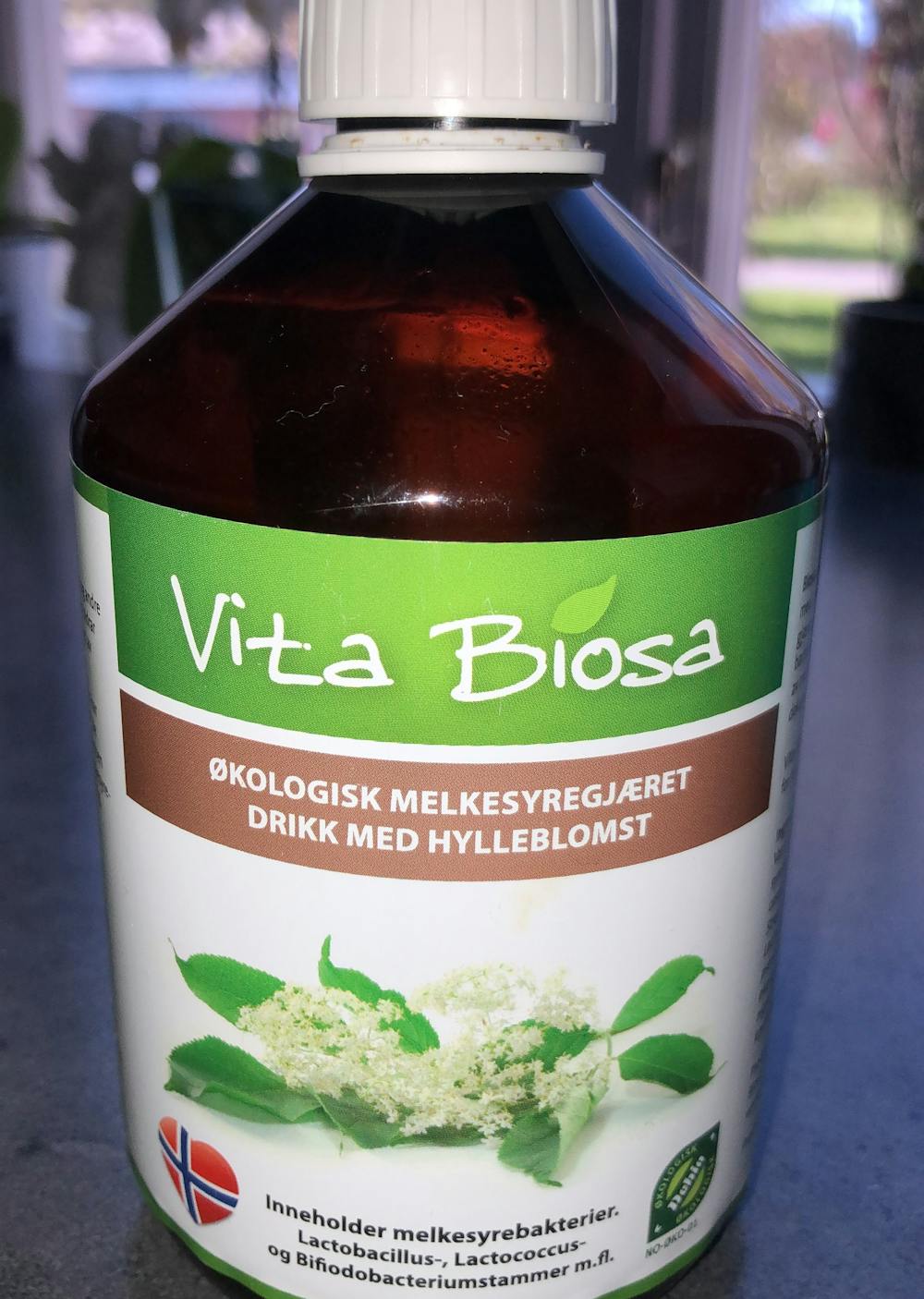 Økologisk melegjæret drikk med hylleblomst, Vita Biosa